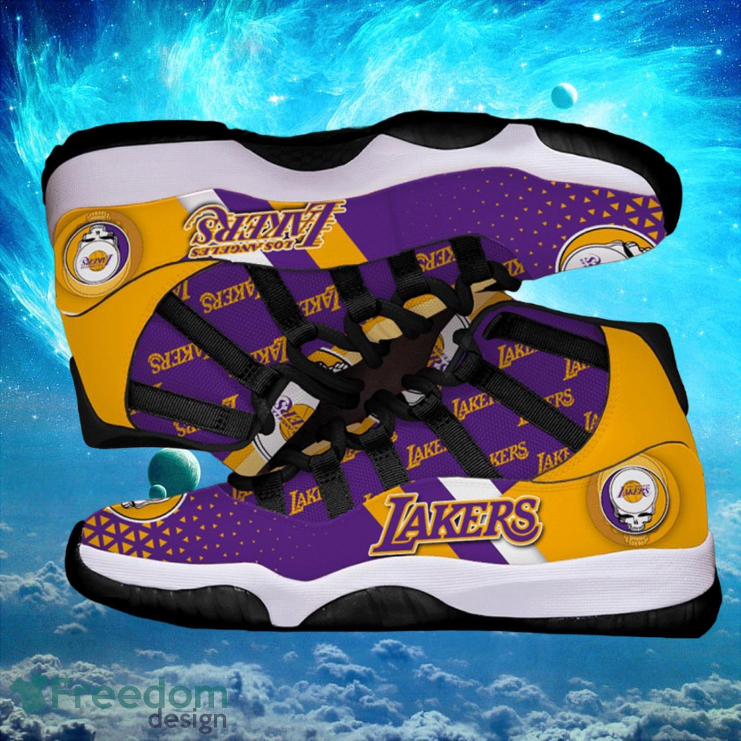 Los Angeles Lakers Air Jordan 11 sneaker shoes - LIMITED EDITION