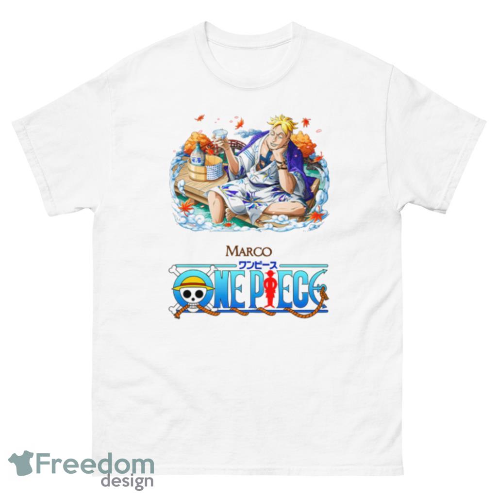 Marco the Phoenix Wano Act Custom Anime One Piece T-Shirt Product Photo 2