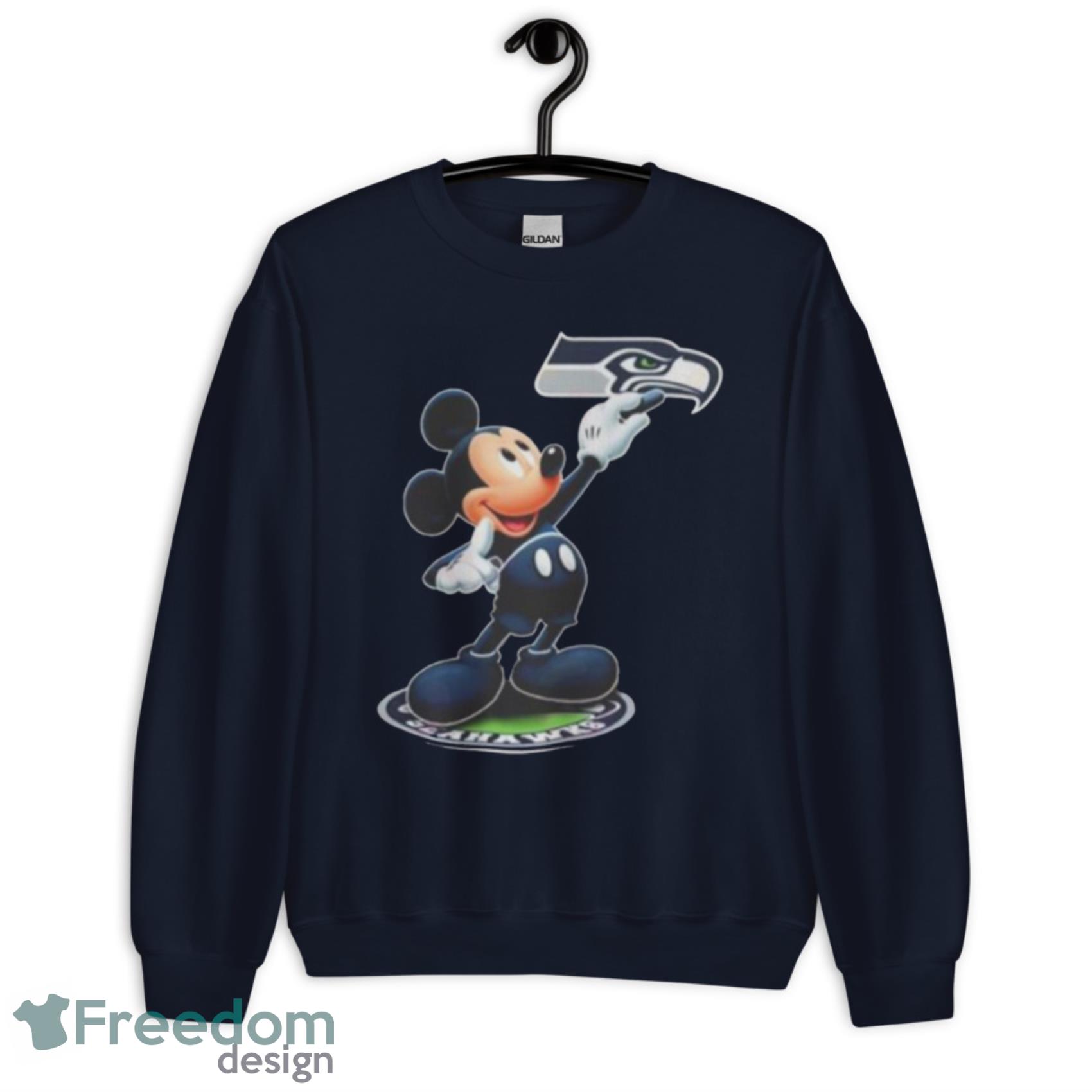 NFL Mickey Mouse I Only Roll With Seattle Seahawks Sweatshirt 