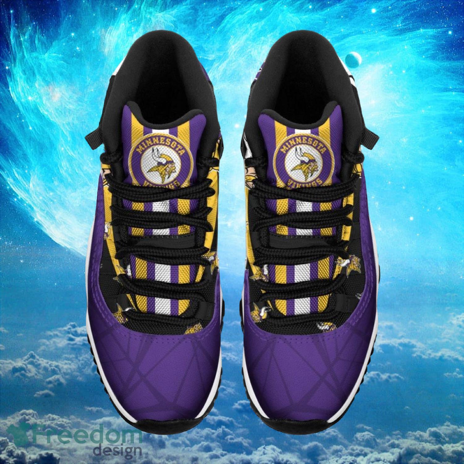 Minnesota Vikings NFL Air Jordan 11 Sneakers Shoes Gift For Fans Product Photo 2