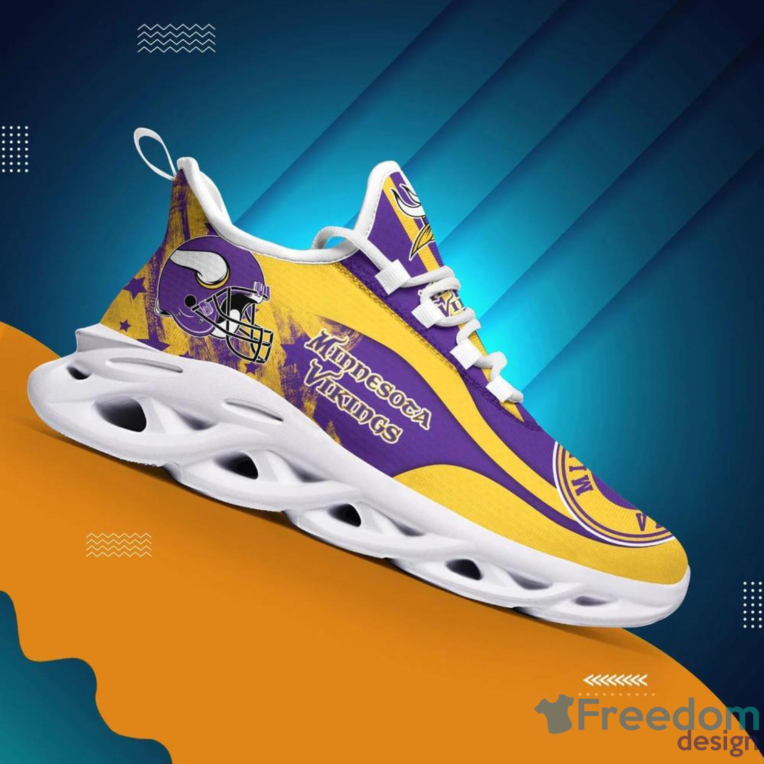 NFL Minnesota Vikings Sport Sneakers Custom Name Max Soul Shoes Gift Fans -  Freedomdesign