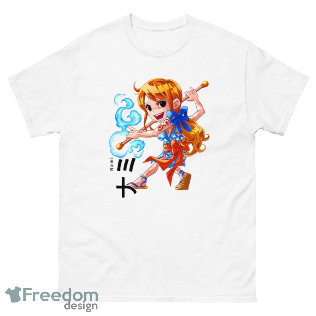 Nami Cat Burglar Custom Anime One Piece Chibi T-Shirt Product Photo 2