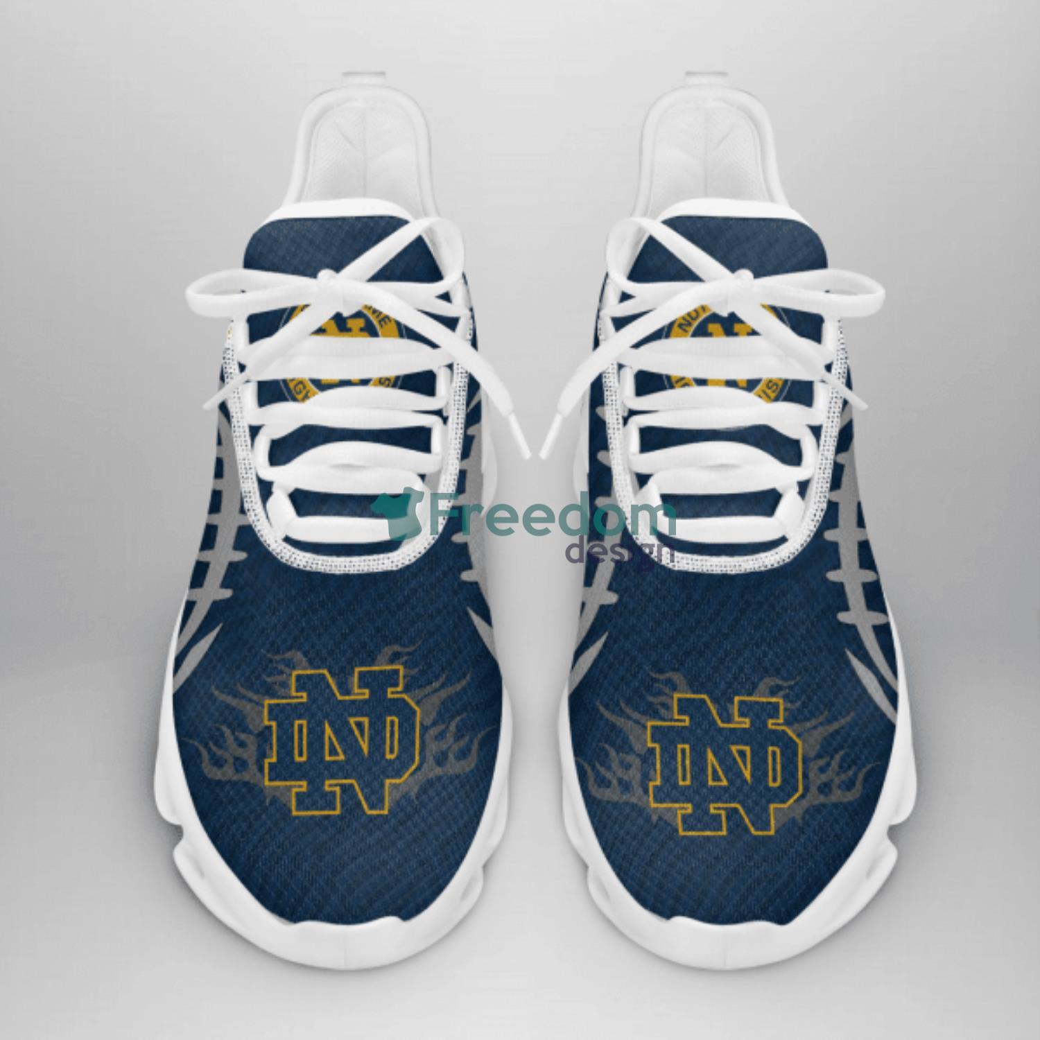 NCAA Notre Dame Fighting Irish Sneakers Custom Name Max Soul Shoes For Men And Women image NCAA Notre Dame Fighting Irish Sneakers Custom Name Max Soul Shoes For Men And Women Product Photo 2