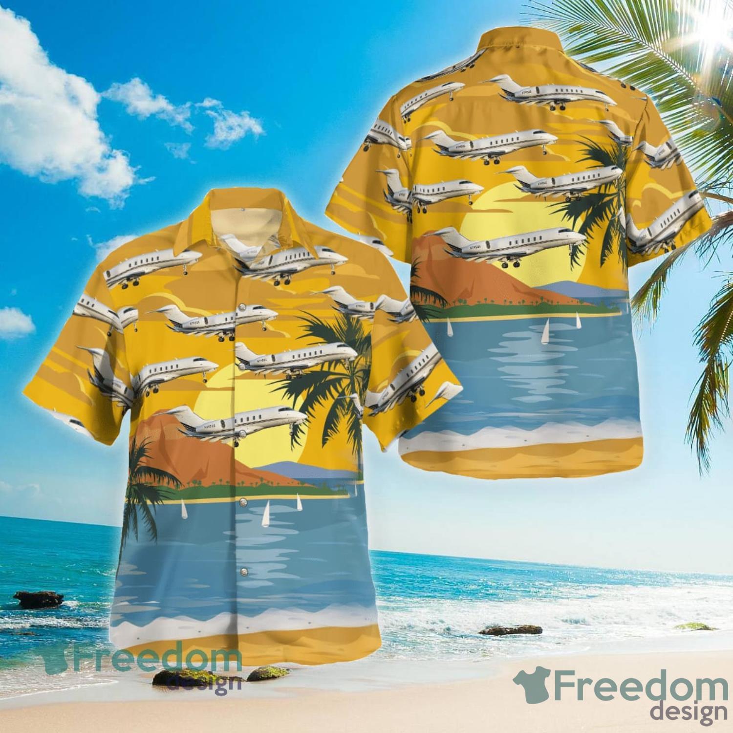 yellow hawaiian shirt