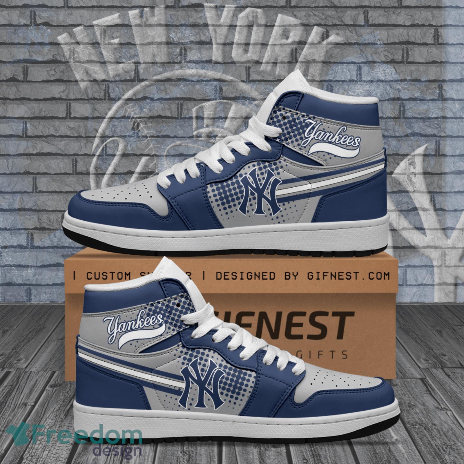 MLB New York Yankees Air Jordan Hightop Shoes Custom Name For Fans -  Freedomdesign
