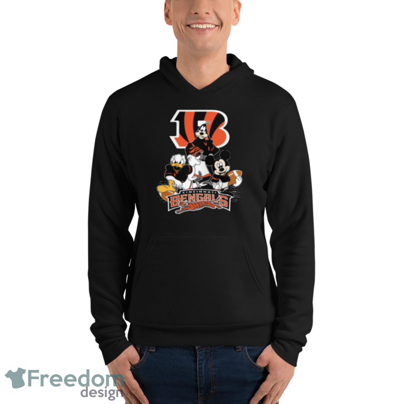 NFL Cincinnati Bengals Mickey Mouse Donald Duck Goofy Football T