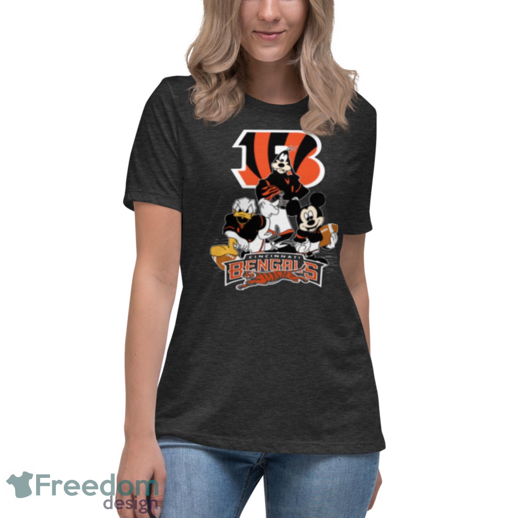 NFL Womens Cincinatti Bengals Graphic T-Shirt, Grey, Medium