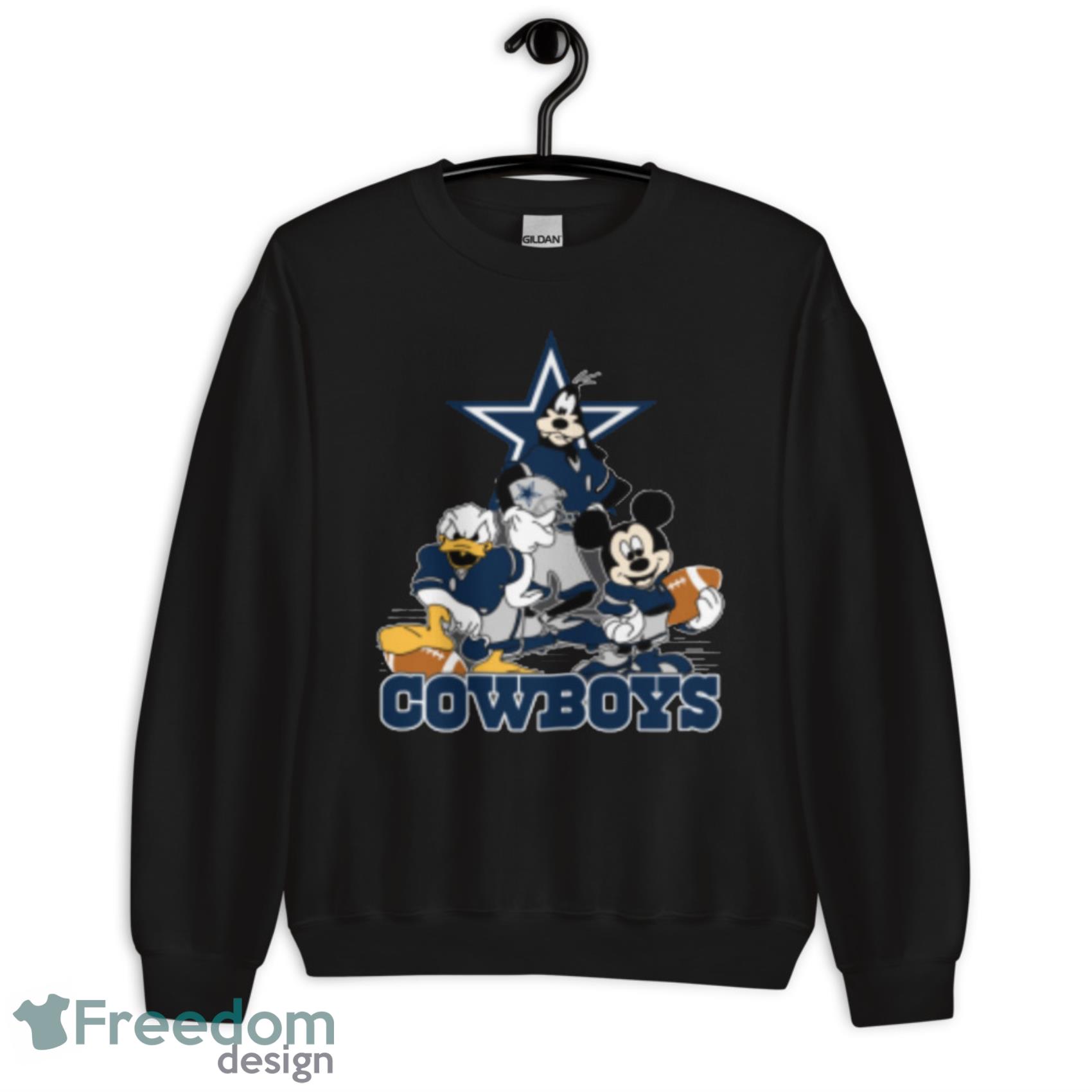 NFL Dallas Cowboys Mickey Mouse Donald Duck Goofy Football T Shirt -  Rookbrand