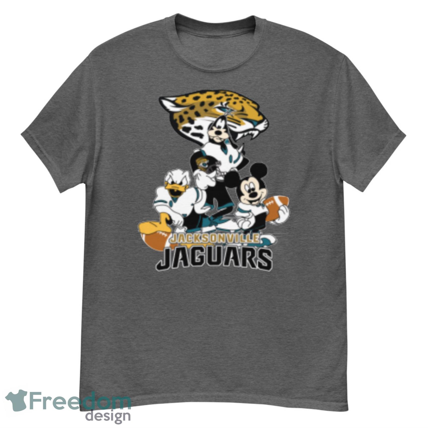 Womens Peace Love Jaguars V-Neck T-Shirt