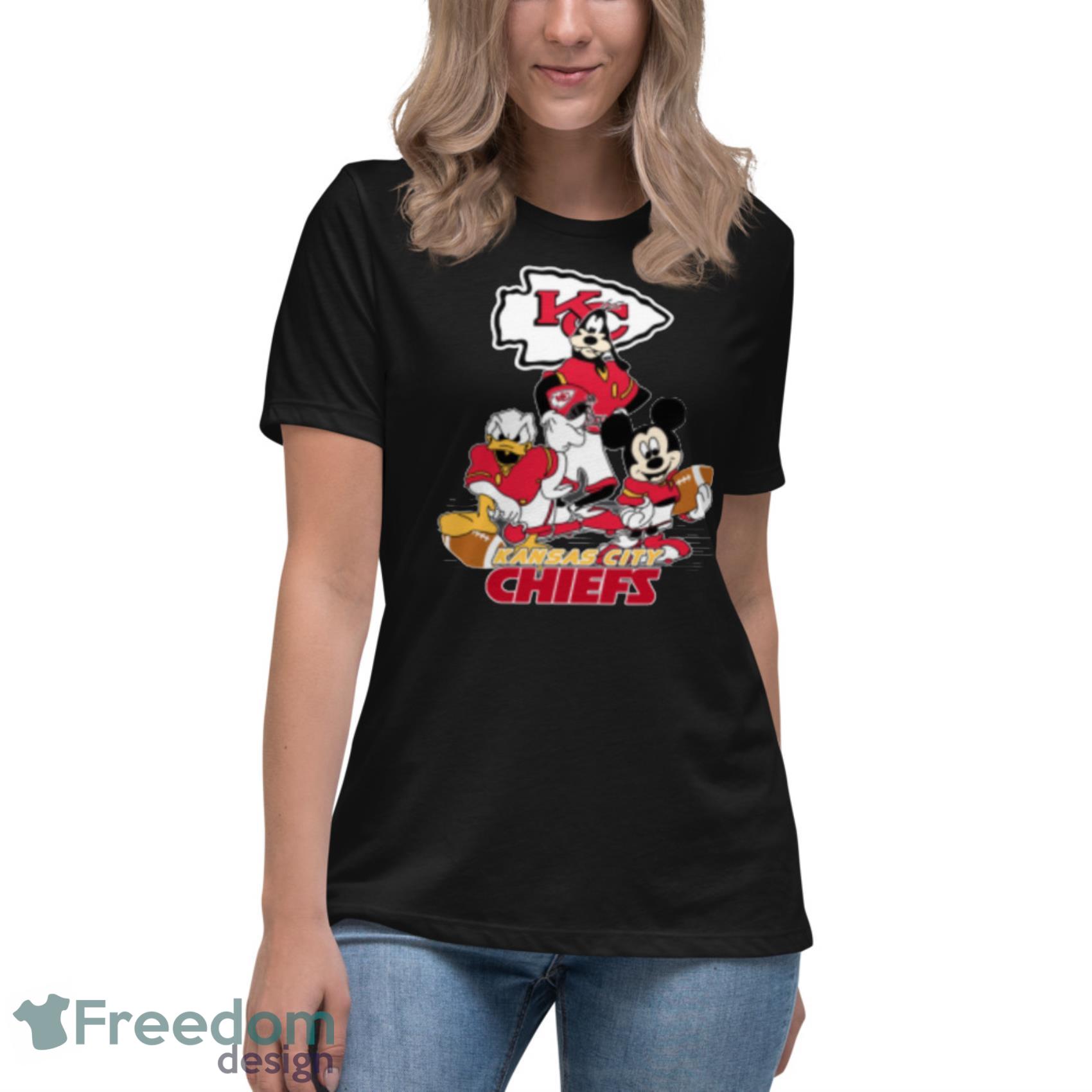 NFL Kansas City Chiefs Mickey Mouse Donald Duck Goofy Football T Shirt -  Rookbrand