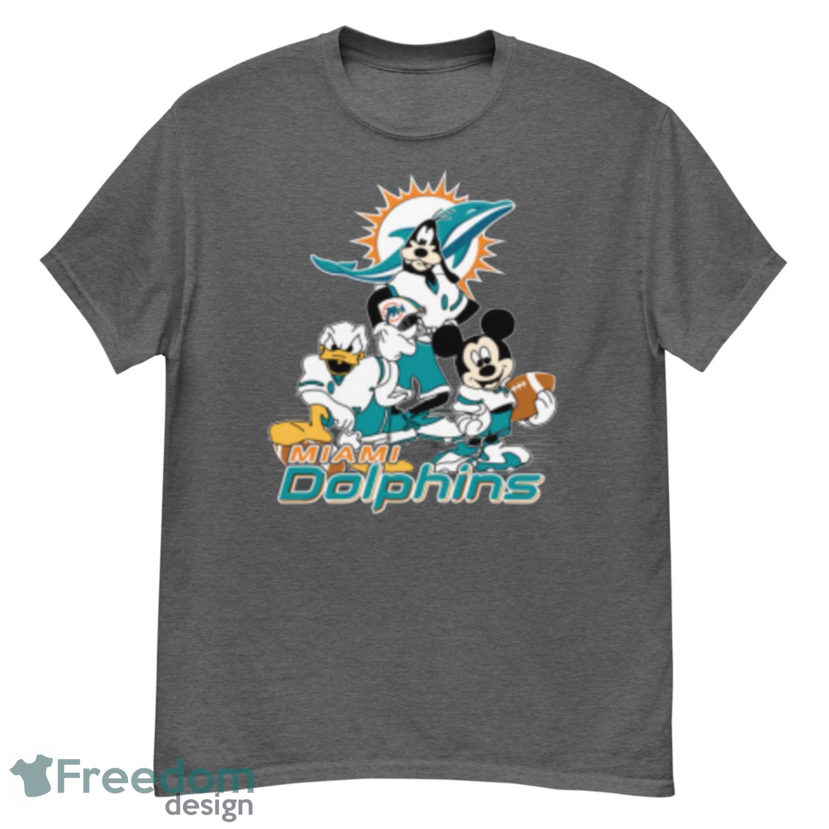 NEW FASHION 2023 Miami Dolphins T-shirt Graphic Cartoon player gift for fans