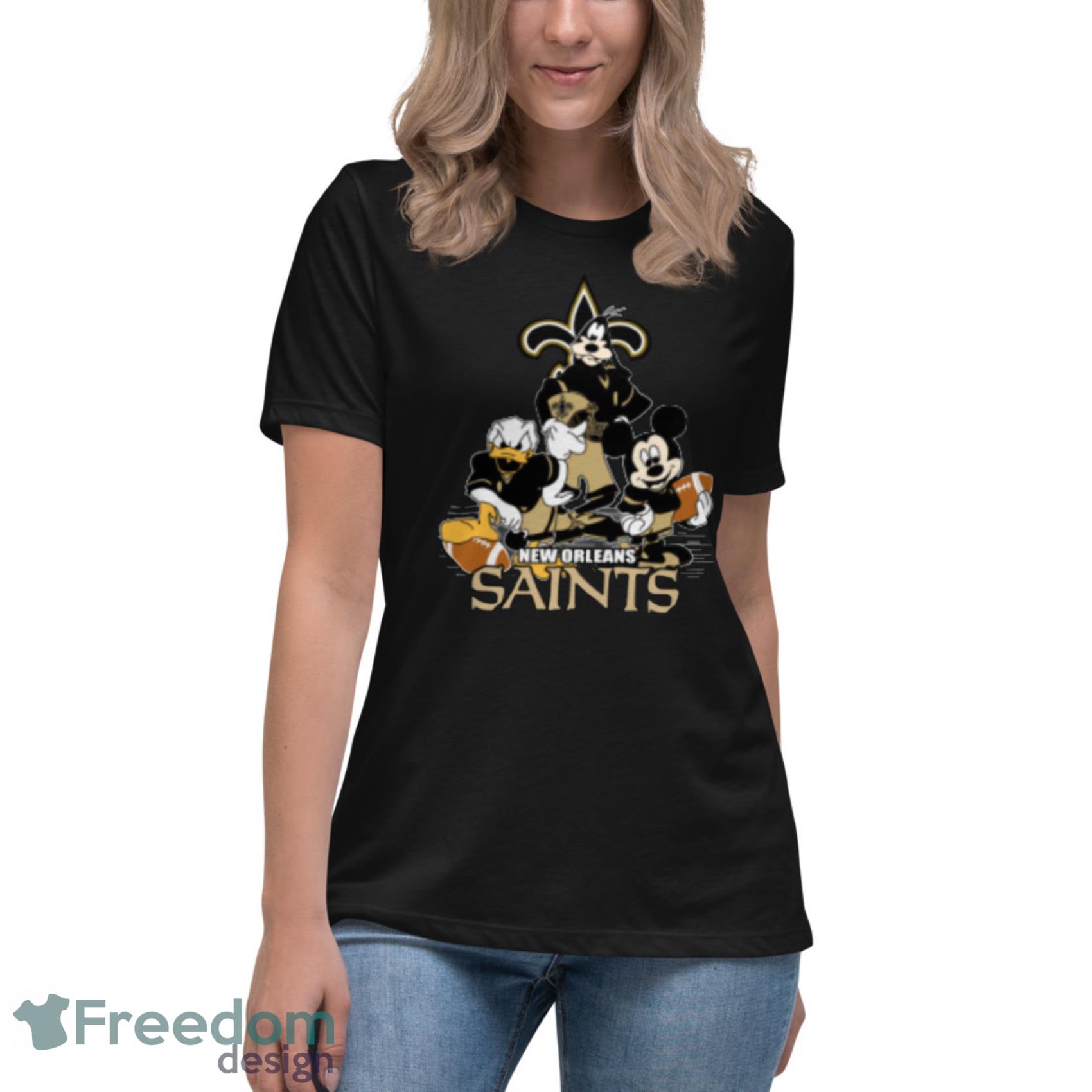 New Orleans Saints Mickey Donald Goofy Shirt - High-Quality