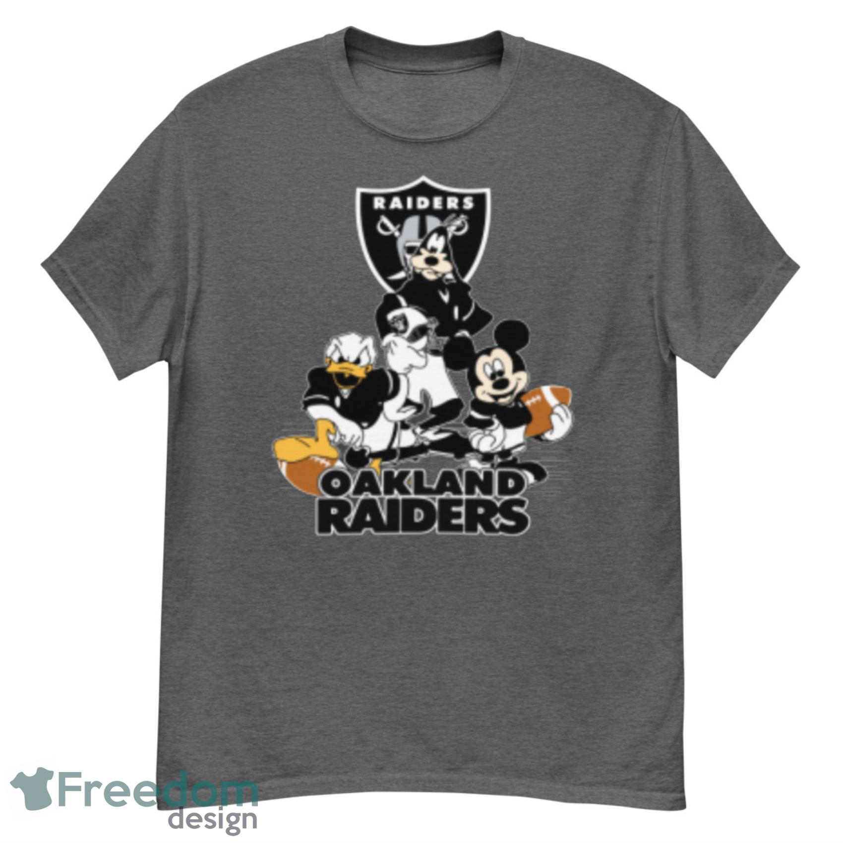 NFL Oakland Raiders Mickey Mouse Donald Duck Goofy Football Shirt Hoodie