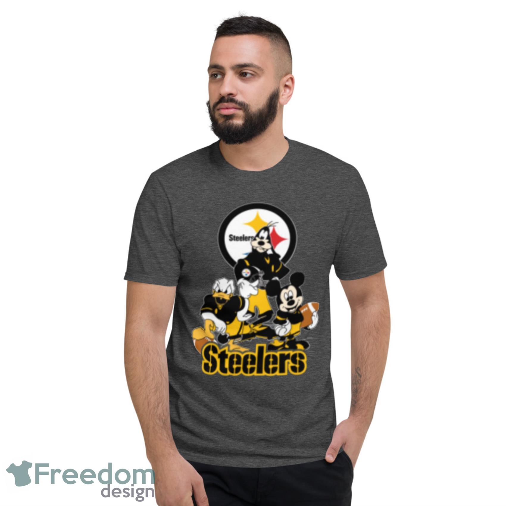 NFL Pittsburgh Steelers Mickey Mouse Donald Duck Goofy Football T Shirt -  Rookbrand