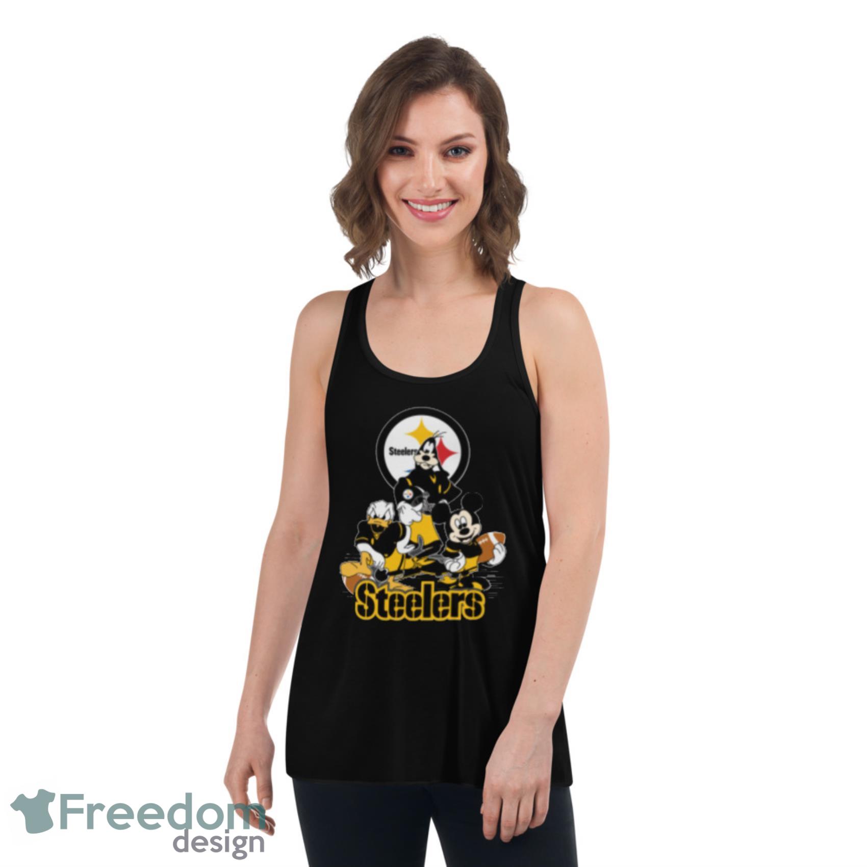 NFL Pittsburgh Steelers Mickey Mouse Donald Duck Goofy Football T Shirt -  Rookbrand