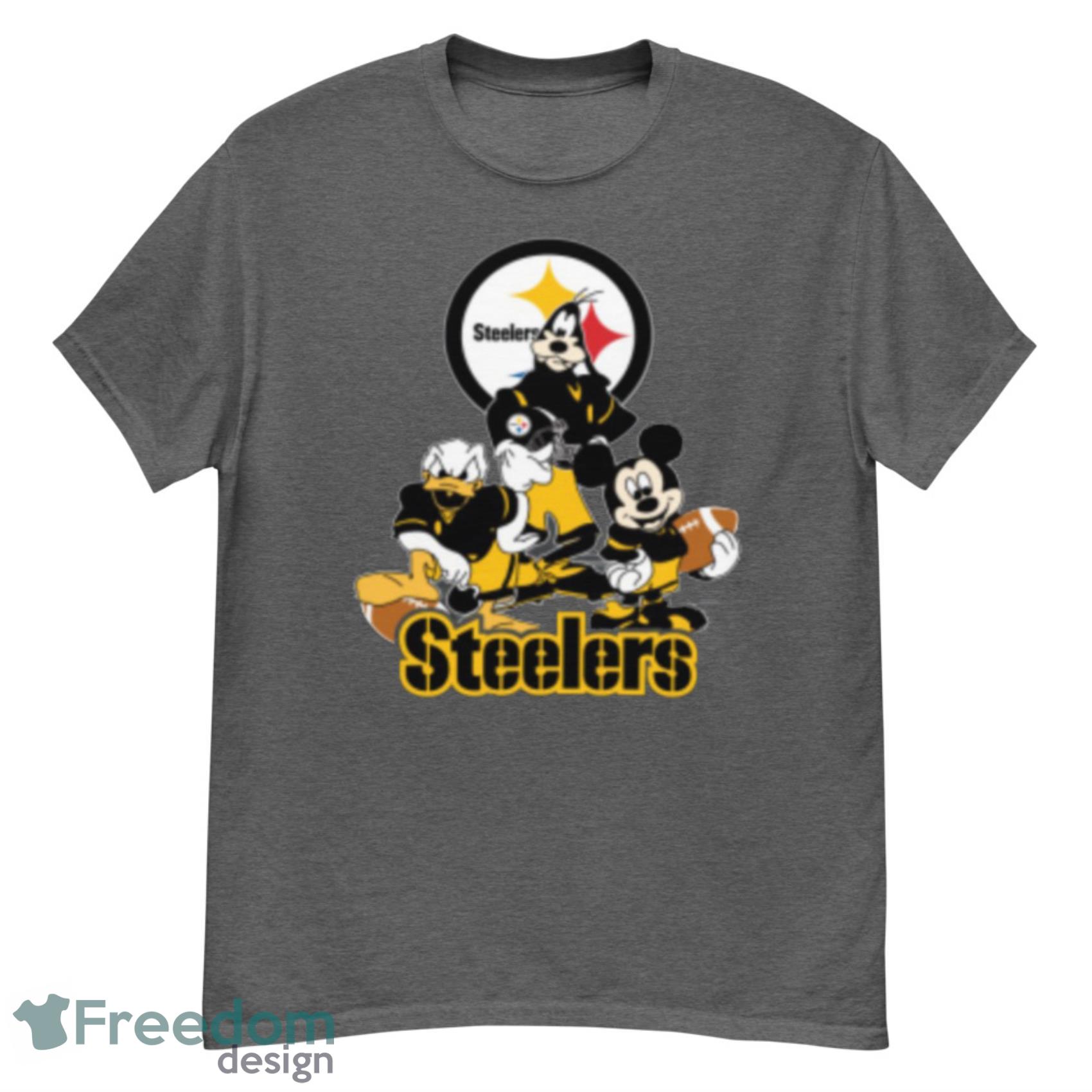 Pittsburgh Steelers Unisex Disney Mickey Football Short Sleeve T-Shirt