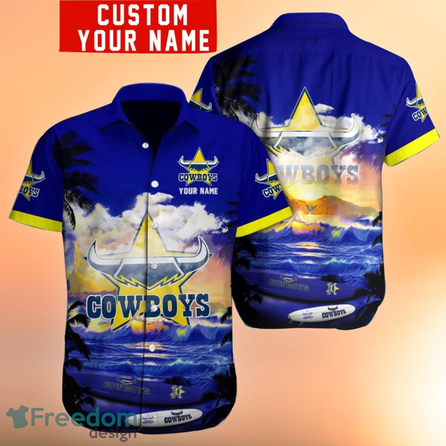 NRL North Queensland Cowboys Personalized Unisex Hawaiian Shirt