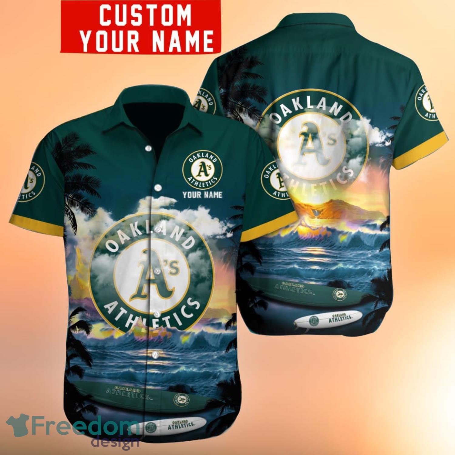 Oakland Athletics MLB For Sports Fan Full Printed Hawaiian Shirt