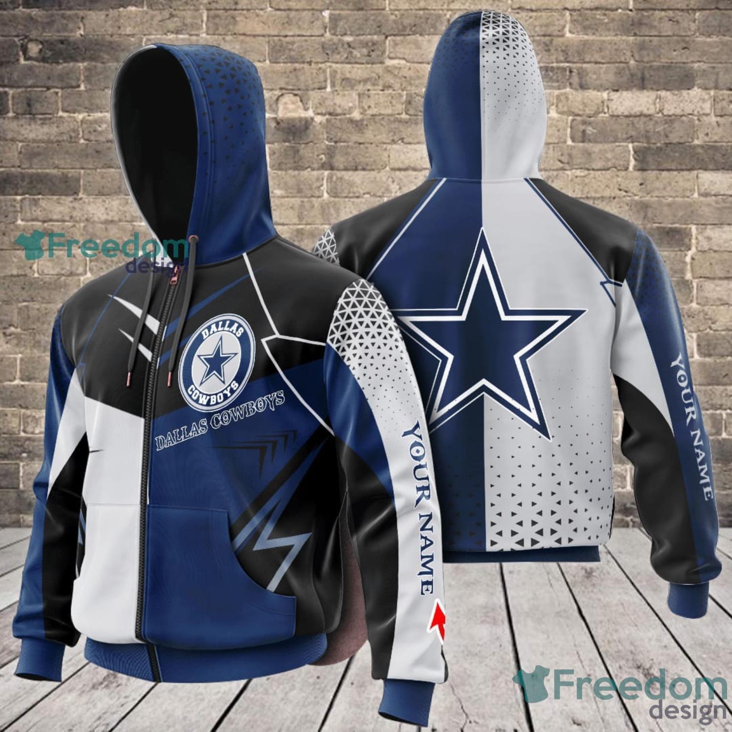 Personalized Name Dallas Cowboys 3D Hoodie Dallas Cowboys Fans Gift -  Freedomdesign