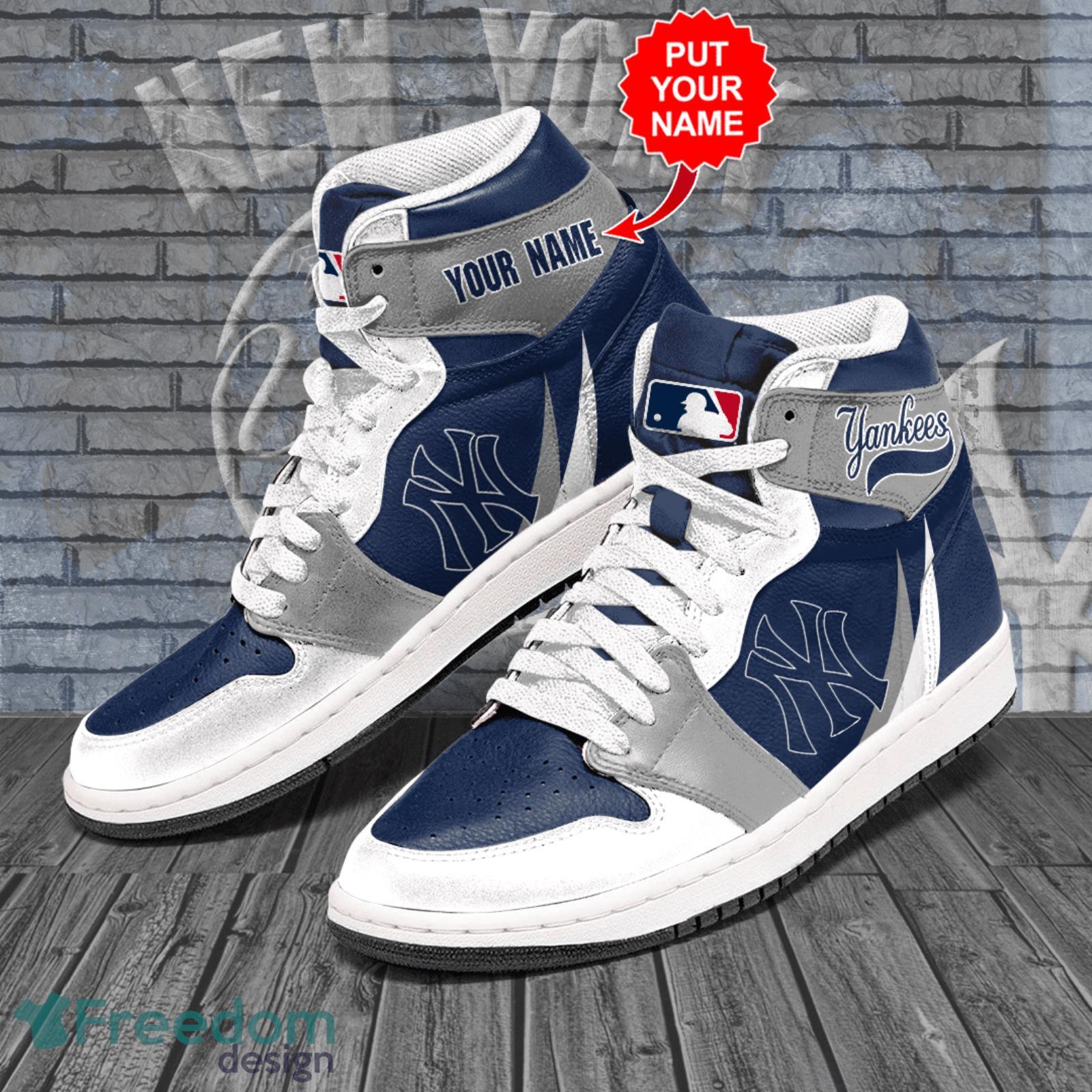 Personalized Name New York Yankees Air Jordan Hightop Shoes Sneaker For  Sport Fans - Freedomdesign