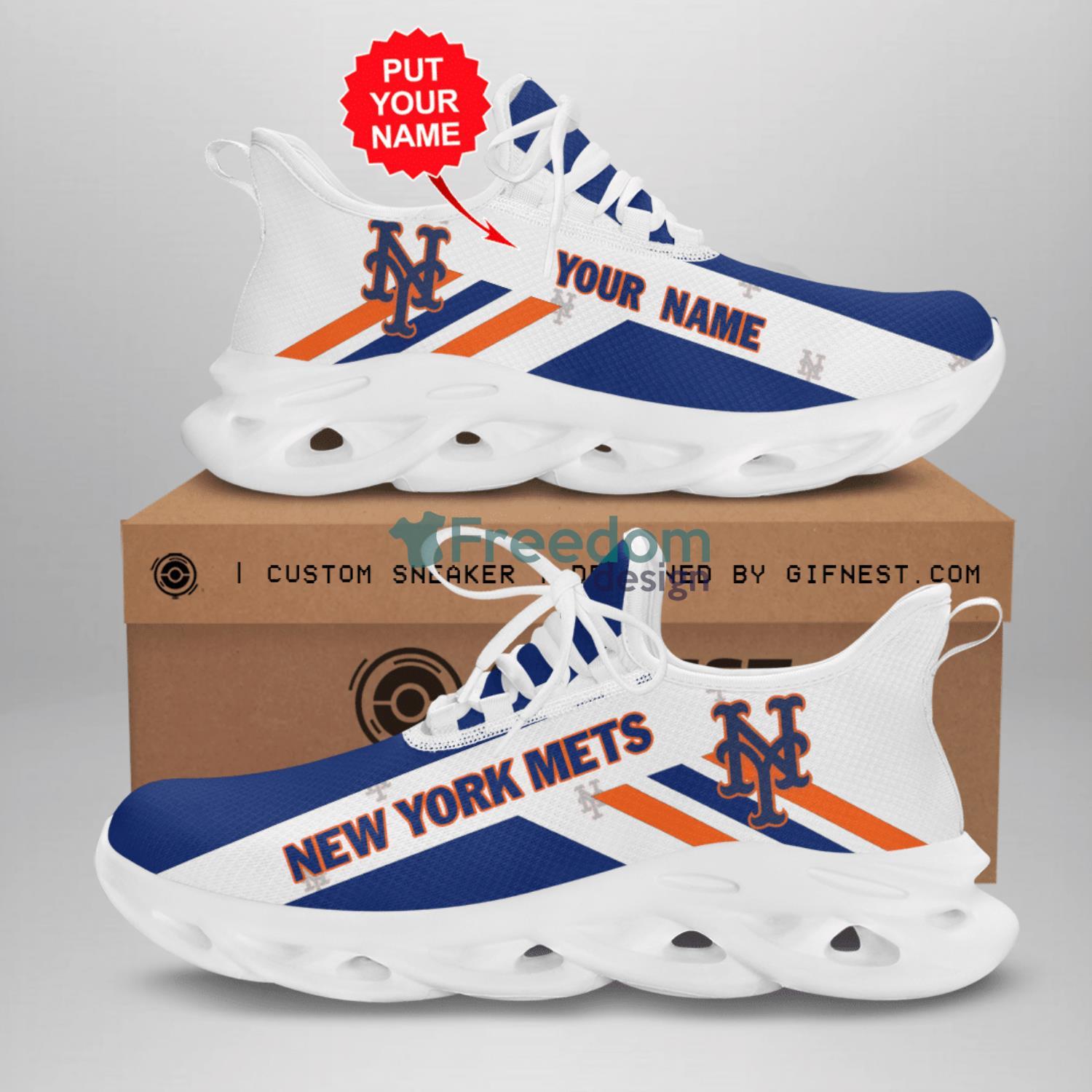 Personalized Name New York Yankees Custom Name Sneakers Max Soul Shoes For  Men And Women - Freedomdesign