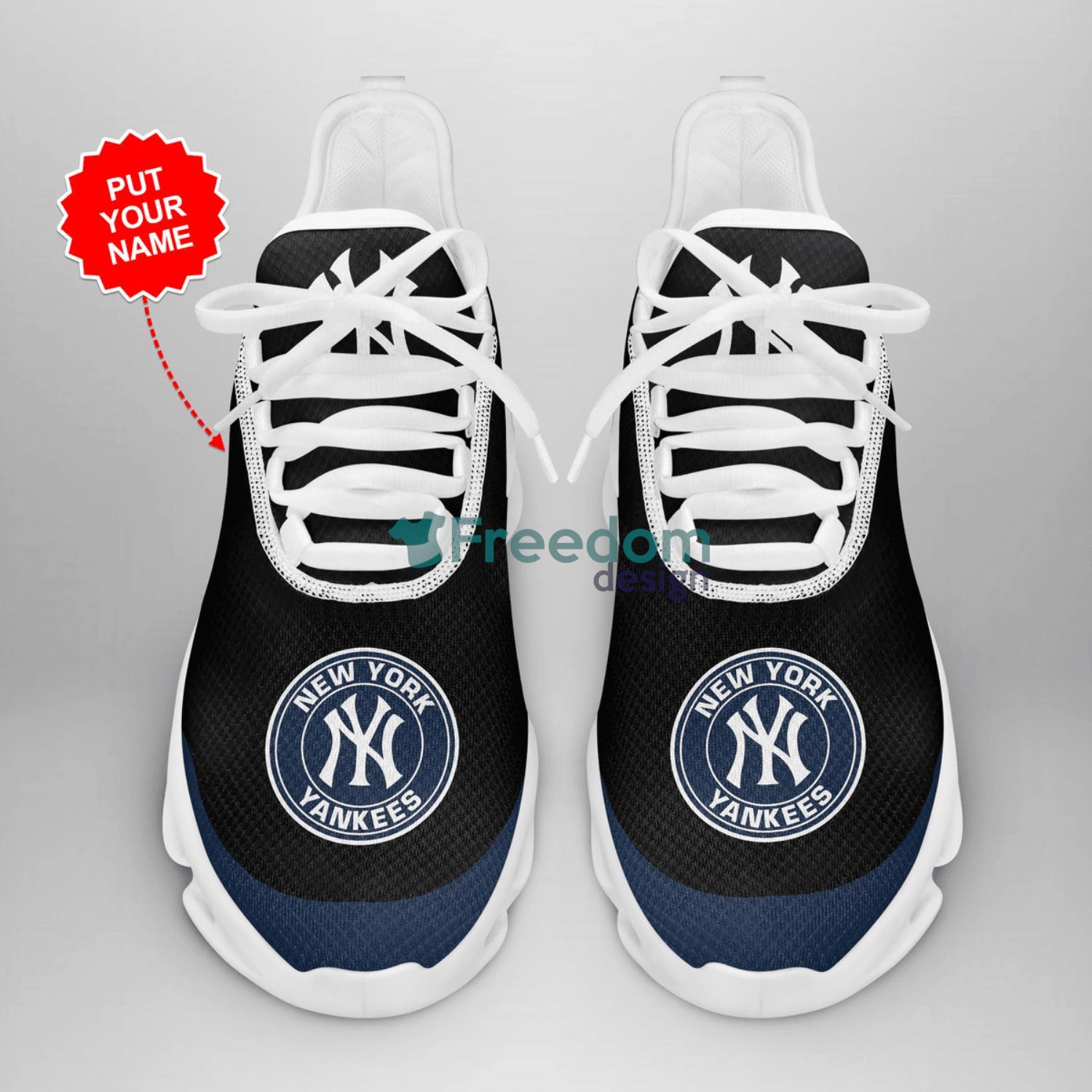 Personalized Name New York Yankees Custom Name Sneakers Max Soul Shoes For  Men And Women - Freedomdesign