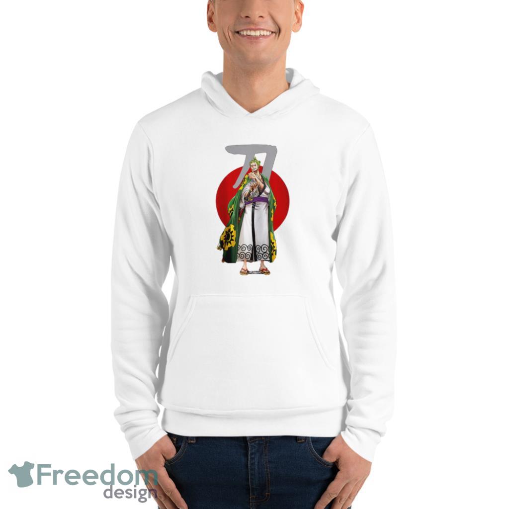 Pirate Hunter Zoro Wano Act Custom Anime One Piece T Shirt image Pirate Hunter Zoro Wano Act Custom Anime One Piece T-Shirt Product Photo 3