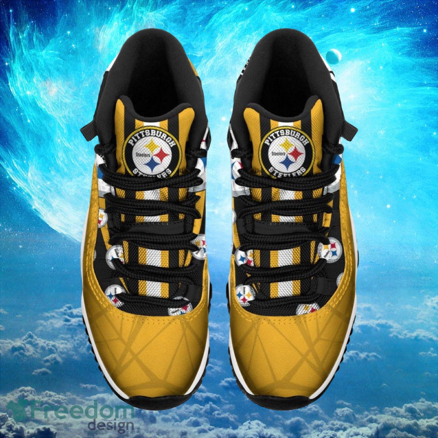 Pittsburgh Steelers NFL Air Jordan 11 Sneakers Shoes Gift For Fans Product Photo 2