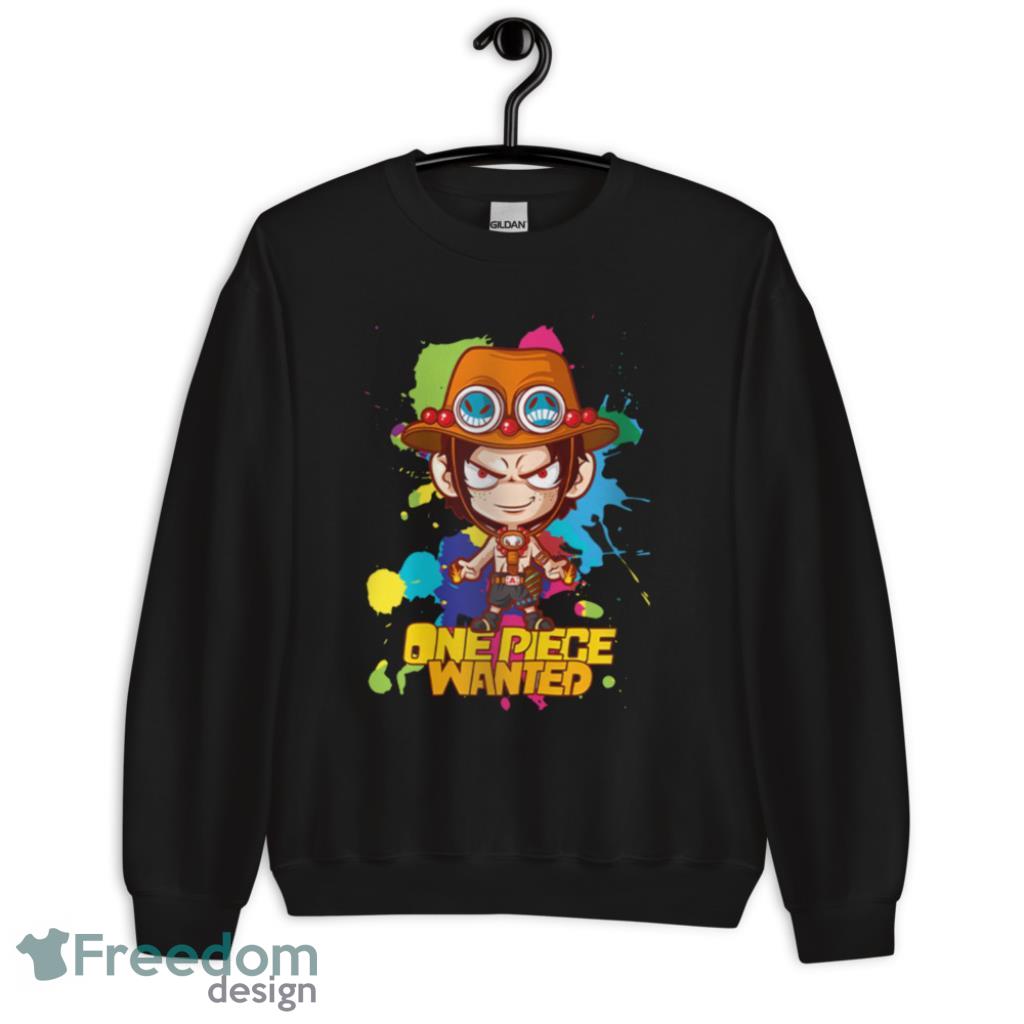 Portgas D. Ace Fire Fist Custom Anime One Piece Chibi T Shirt