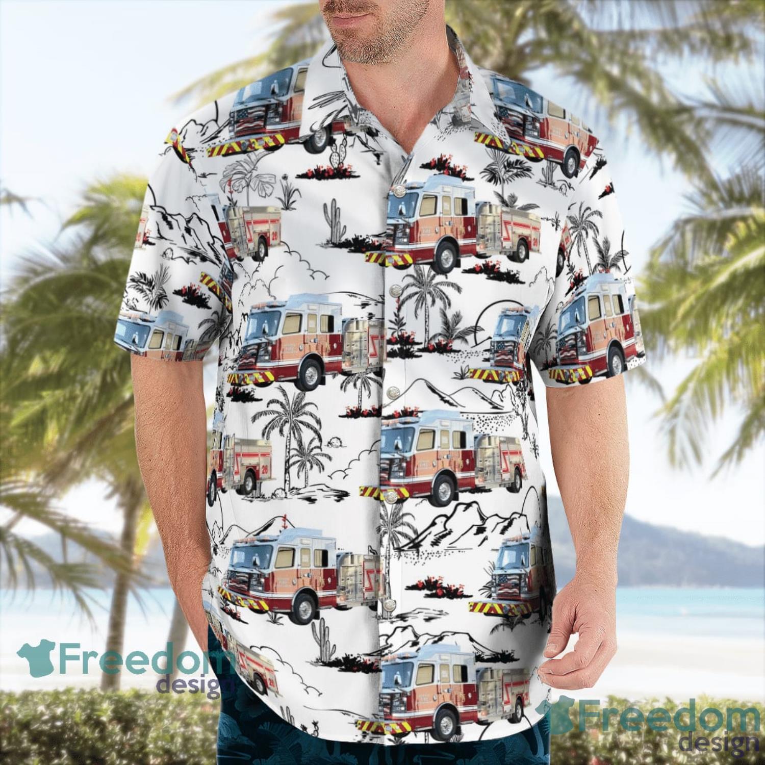 Rendon Fire Department Rendon Texas Short Sleeve Hawaiian Shirt Gift For Summer Product Photo 3 Rendon Fire Department Rendon Texas Short Sleeve Hawaiian Shirt Gift For Summer Product Photo 3
