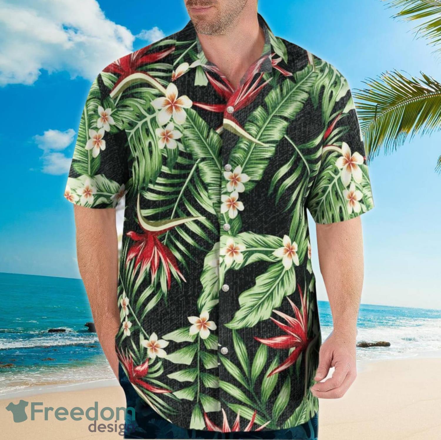 Aloha Hibiscus Flower Hawaiian Shirt Men Summer Hawaiian 