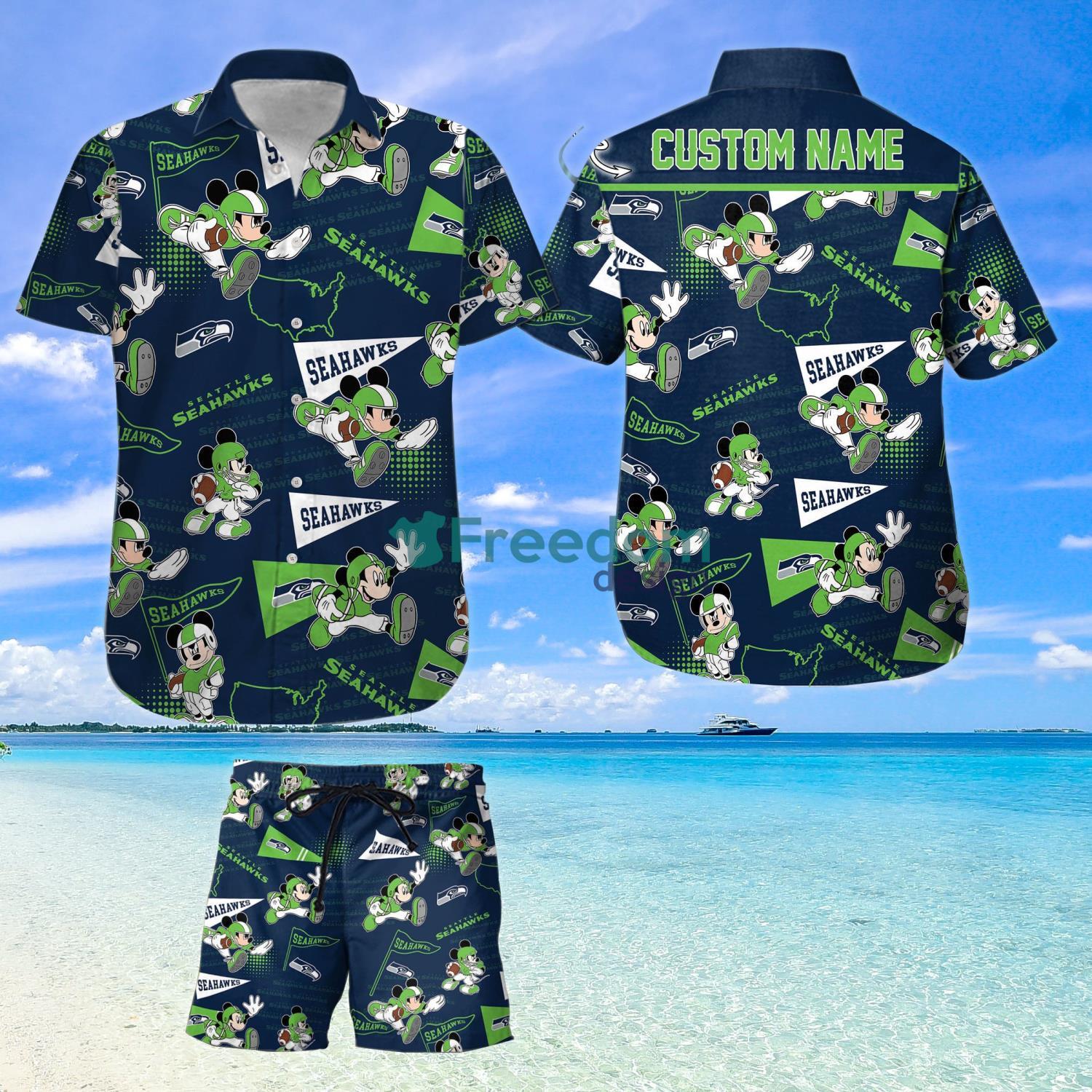 Seattle Seahawks NFL Hawaiian Shirt Disney Mickey Coconut Fans Gift For Men  And Women - YesItCustom