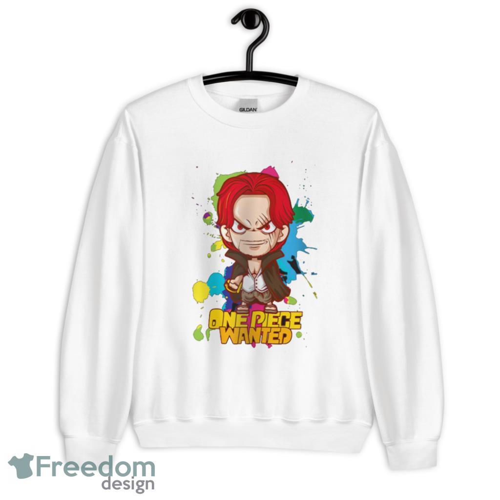 Shanks Red Hair Yonko Custom Anime One Piece Chibi T-Shirt Product Photo 1