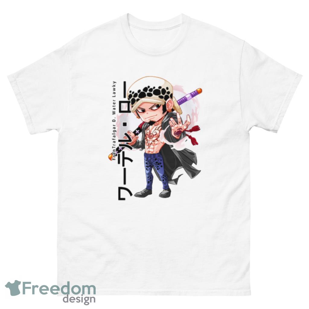 Surgeon of Death Law Custom Anime One Piece Chibi T-Shirt Product Photo 2