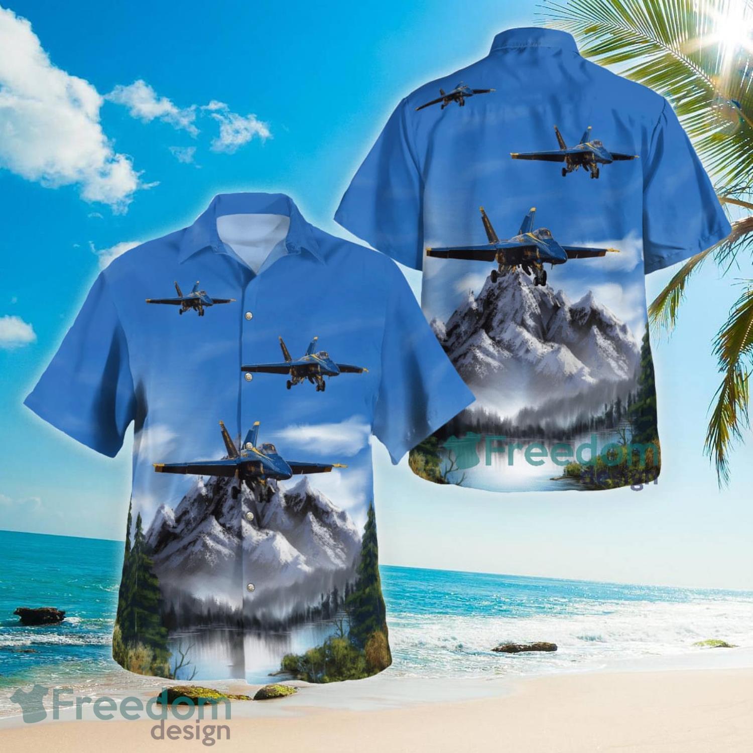 US Navy Blue Angels Hawaiian Shirt All Over Print Summer 2023 Gift