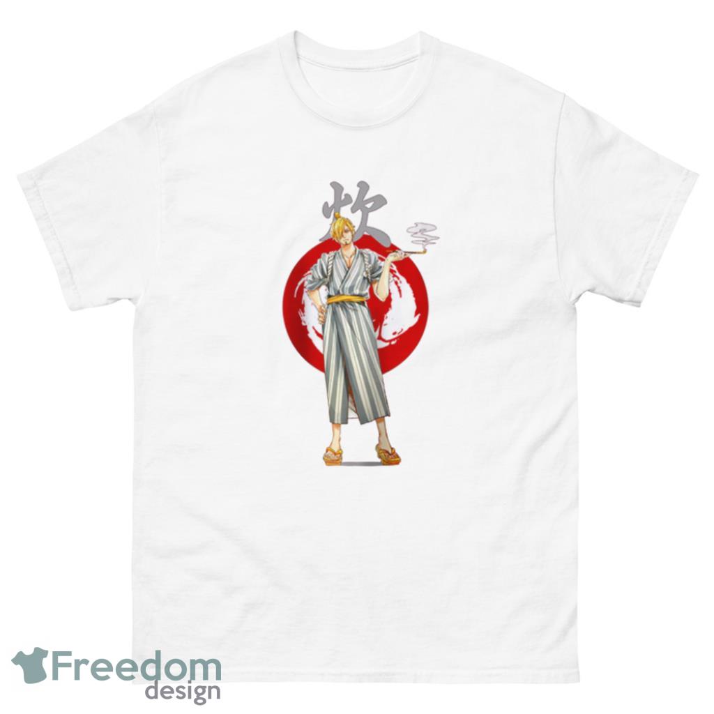 Vinsmoke Sanji Wano Act Custom Anime One Piece  T-Shirt Product Photo 2