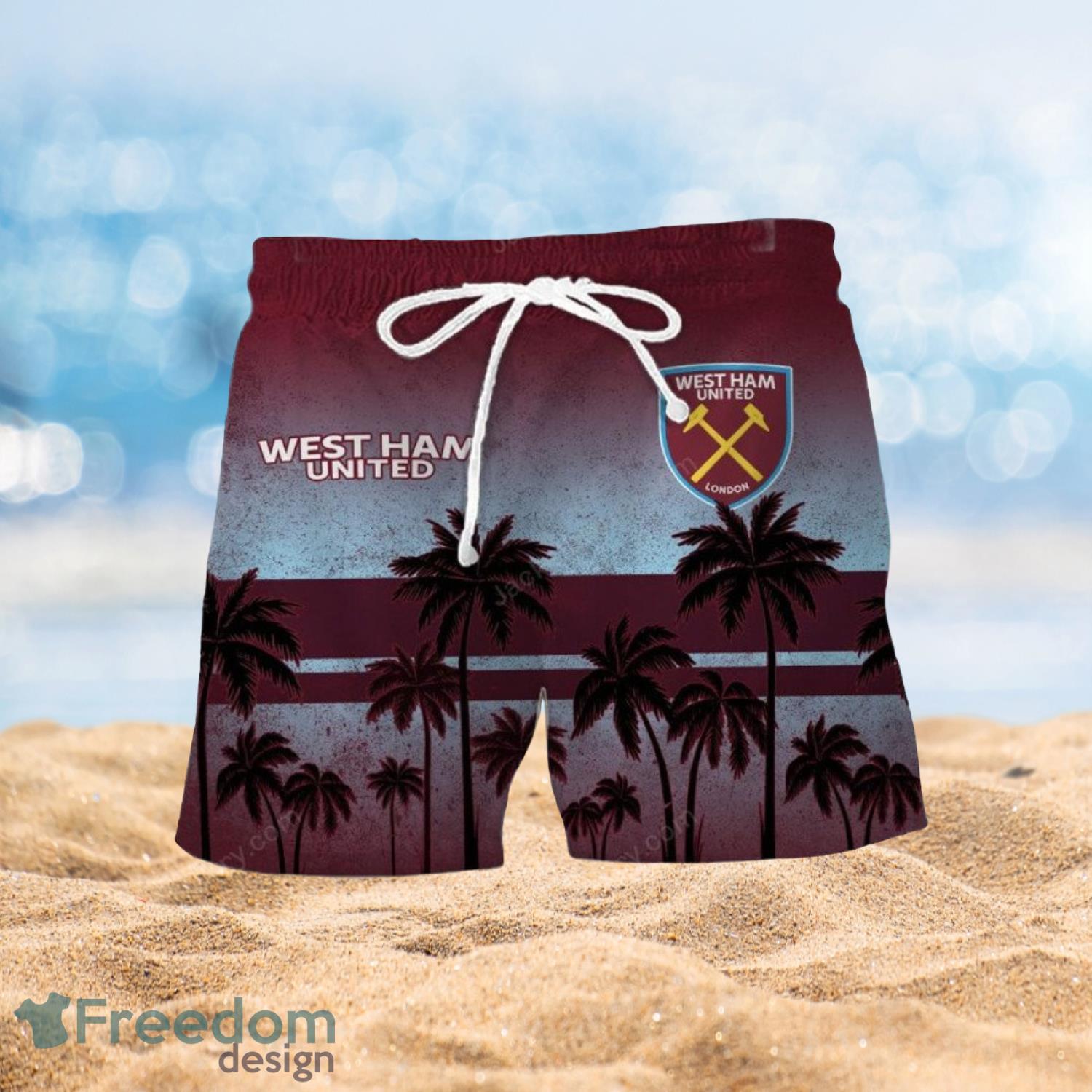 West Ham United FC Summer Beach Shirt and Shorts Full Over Print Product Photo 2