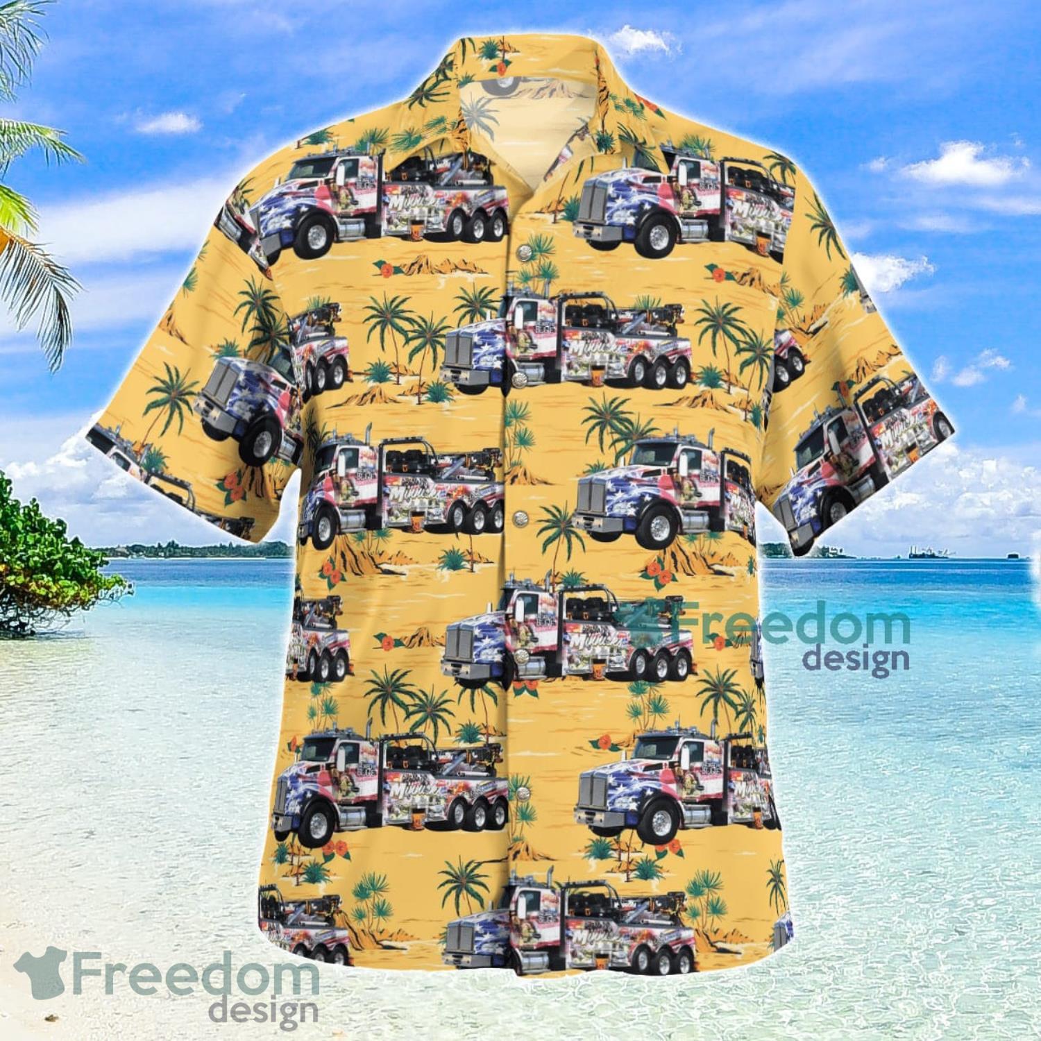 Winchester Virginia Minnick’s Towing & Recovery Summer Gift Aloha Hawaiian Shirt image Winchester Virginia Minnick’s Towing & Recovery Summer Gift Aloha Hawaiian Shirt Product Photo 2