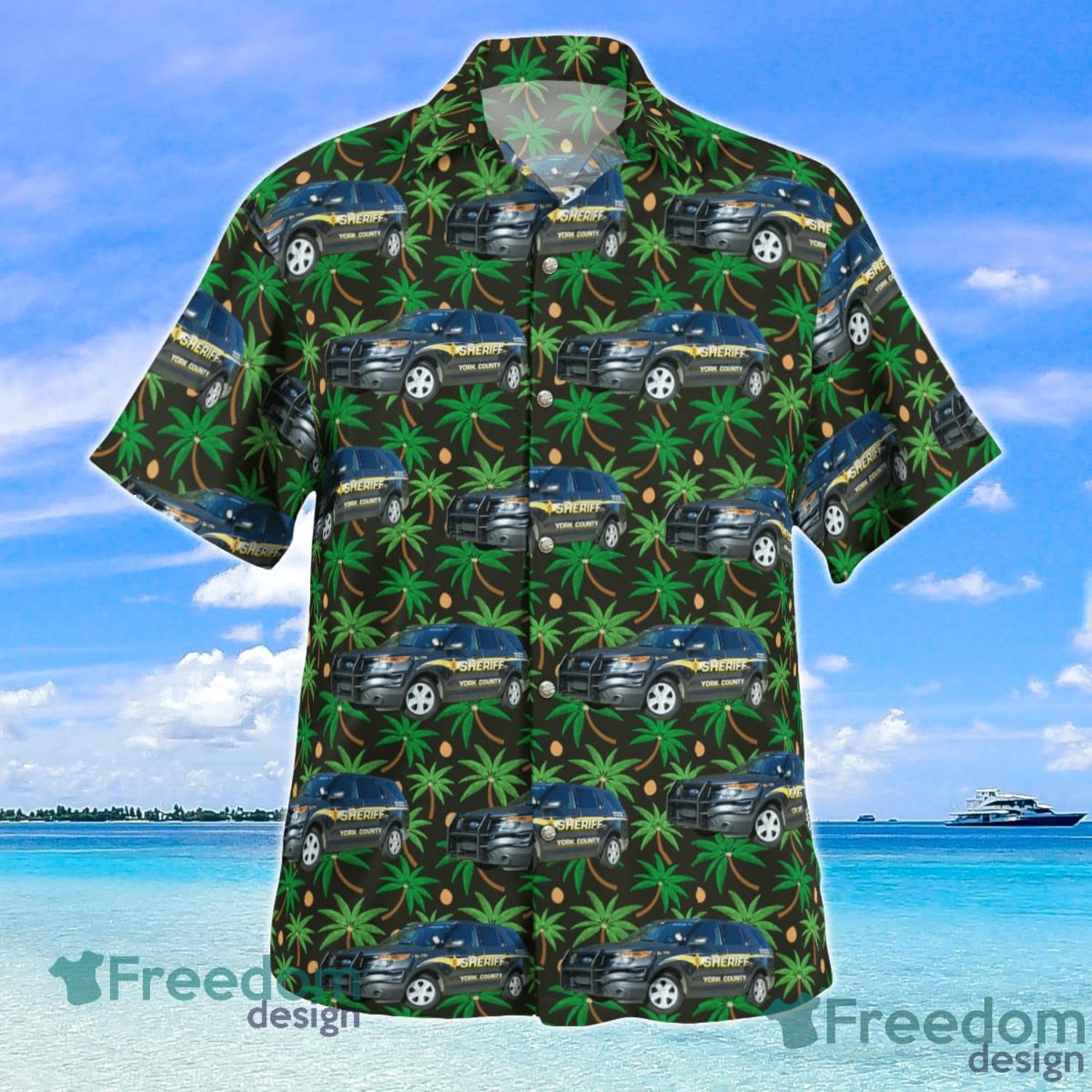 York South Carolina York County Sheriffs Office Aloha Summer Gift Hawaiian Shirt Product Photo 2