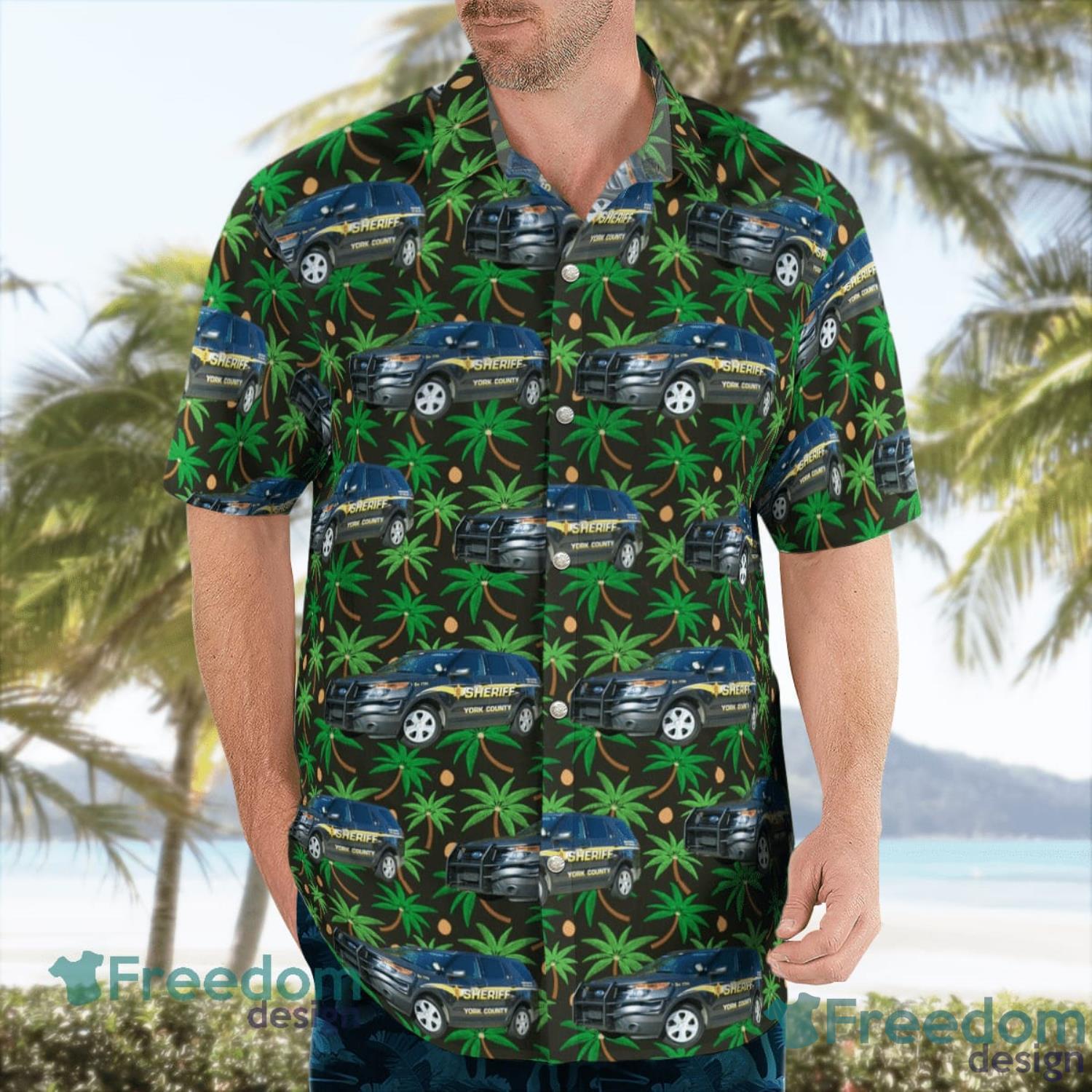 York South Carolina York County Sheriffs Office Aloha Summer Gift Hawaiian Shirt Product Photo 3 York South Carolina York County Sheriffs Office Aloha Summer Gift Hawaiian Shirt Product Photo 3