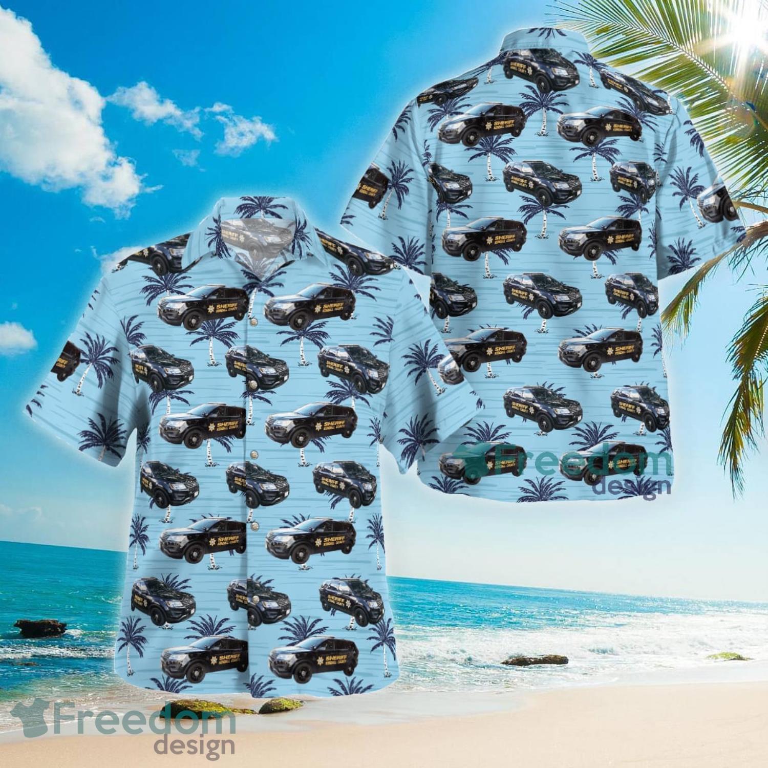 Yorkville Illinois Kendall County Sheriff Summer Gift Aloha Hawaiian Shirt Product Photo 1