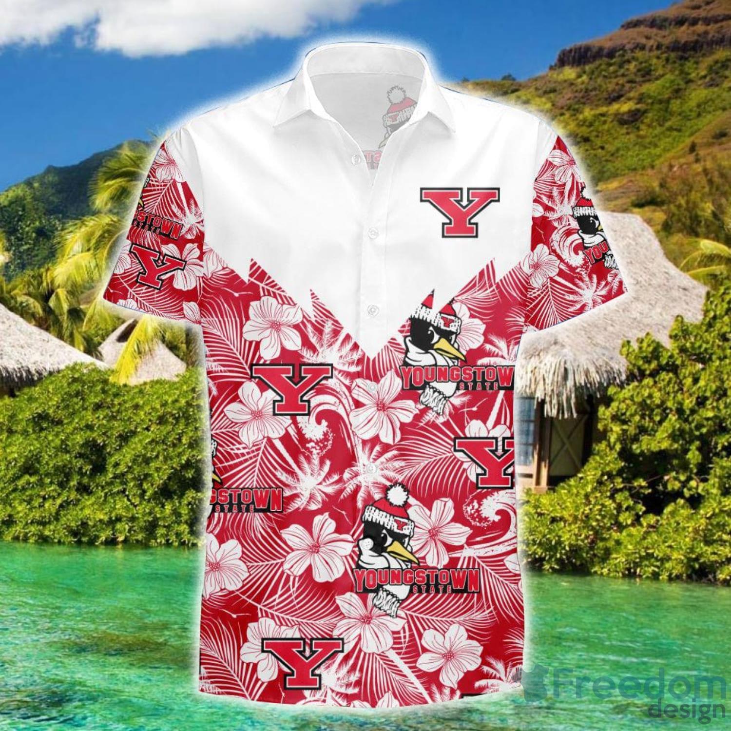 Youngstown State Penguins Tropical Seamless NCAA Fans Hawaiian Shirt Product Photo 2