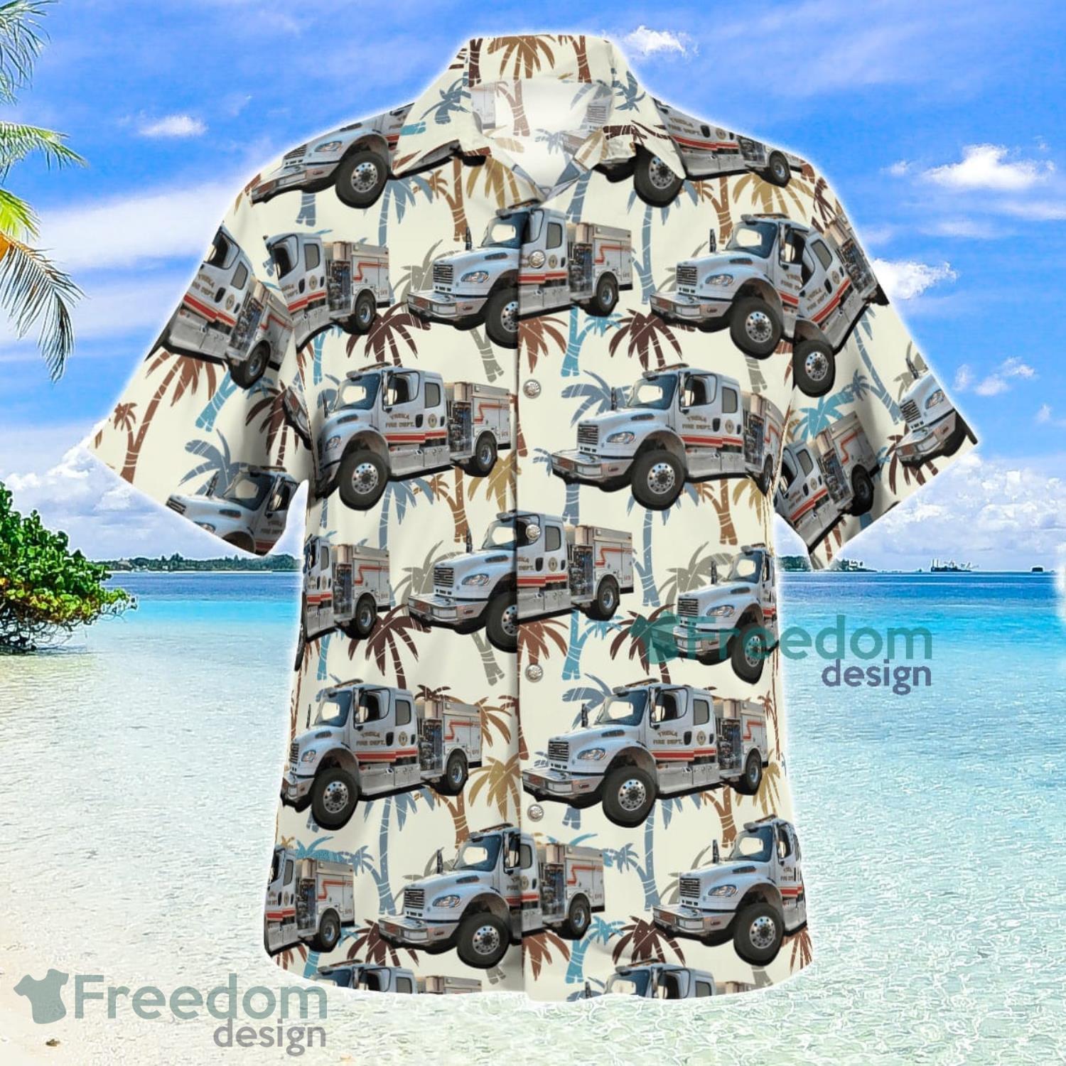 Yreka City Fire Department California Summer Gift Aloha Hawaiian Shirt Product Photo 2