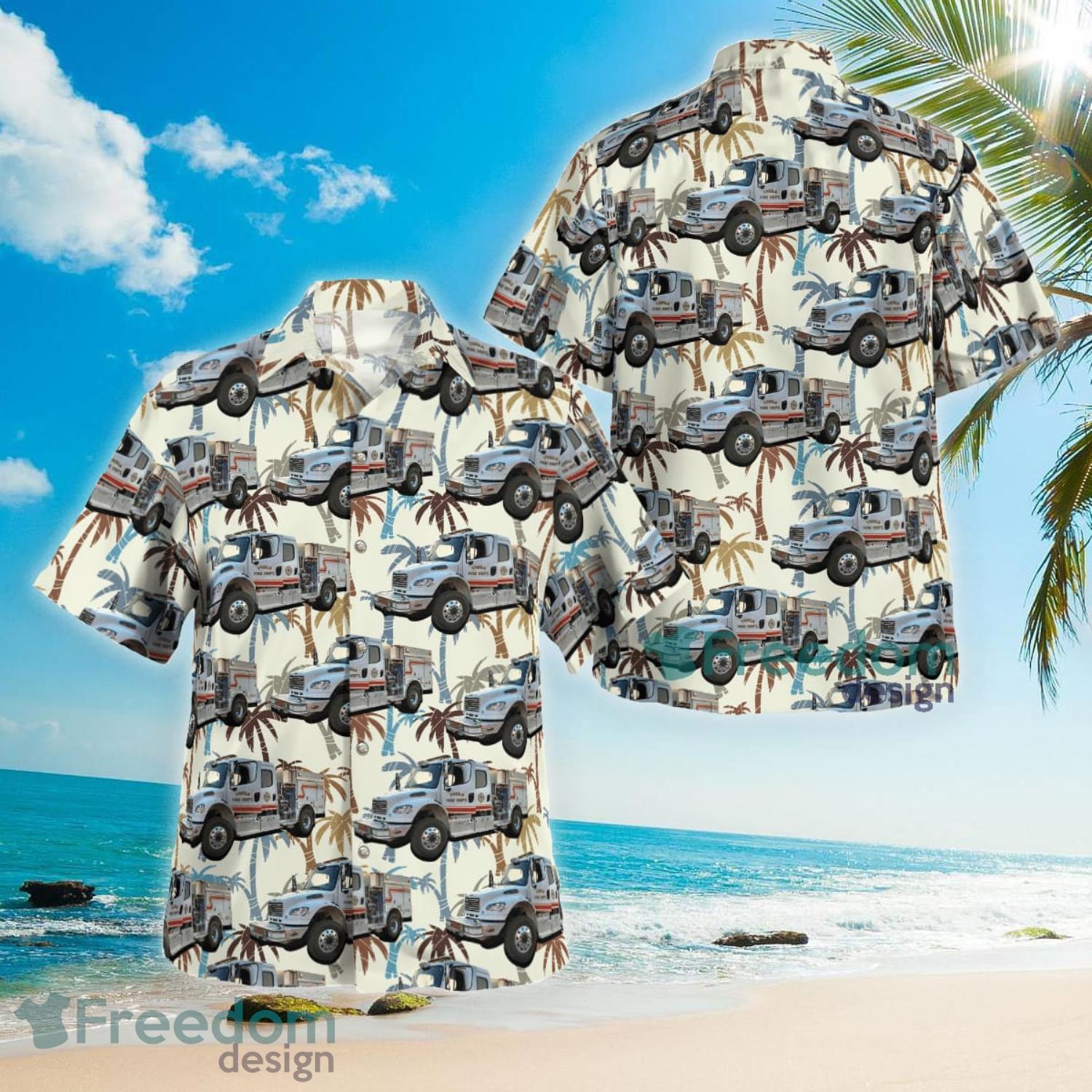Yreka City Fire Department California Summer Gift Aloha Hawaiian Shirt Product Photo 1