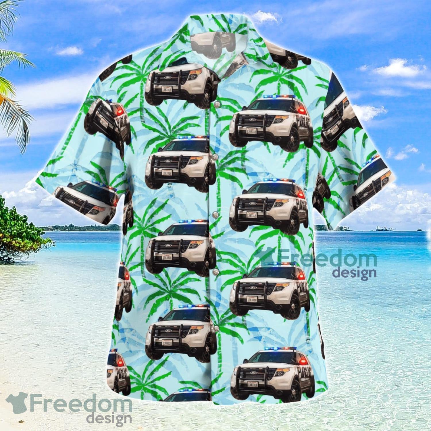 Yreka Police Department California Summer Gift Aloha Hawaiian Shirt Product Photo 2