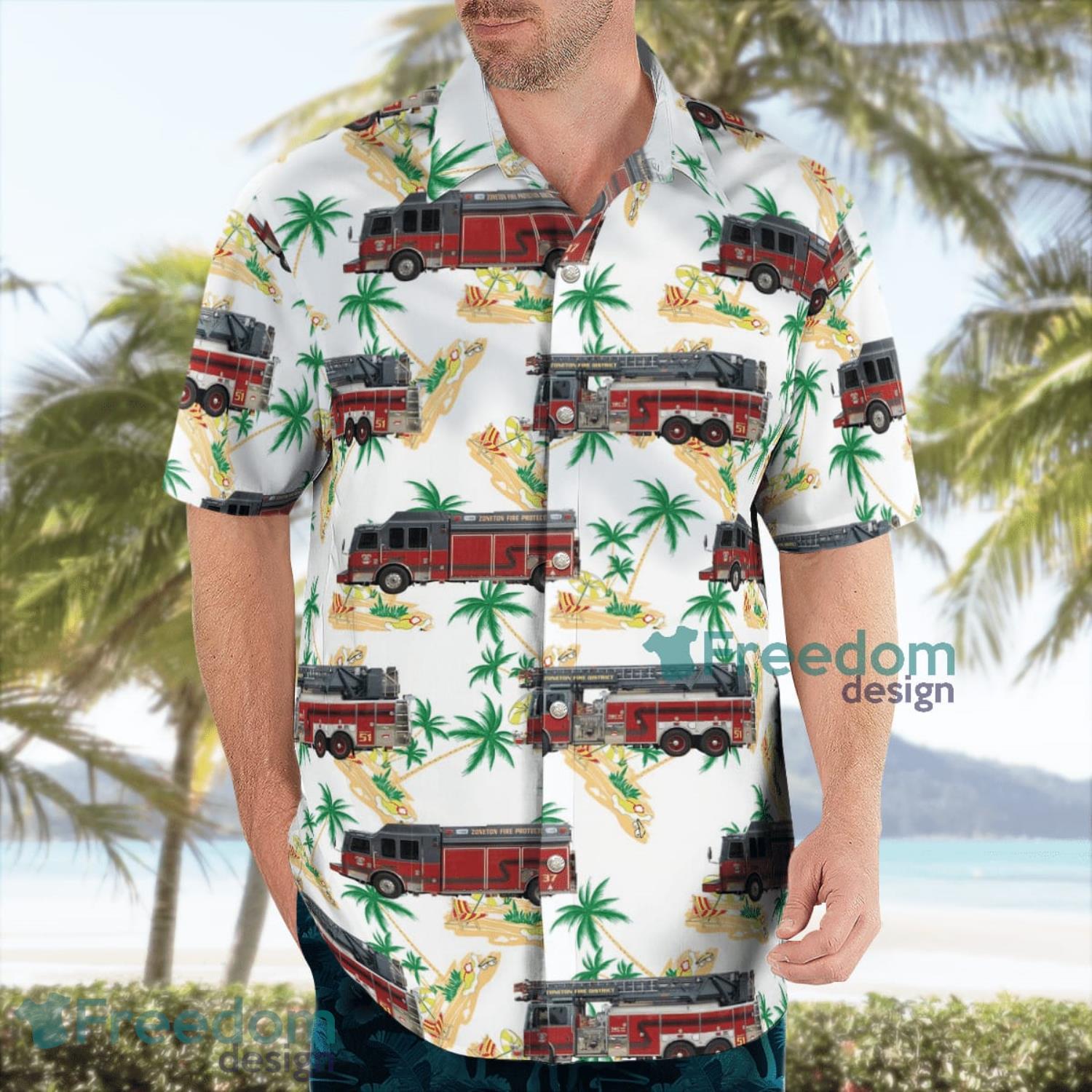 Zoneton Fire Protection District Shepherdsville Kentucky Summer Gift Aloha Hawaiian Shirt image Zoneton Fire Protection District Shepherdsville Kentucky Summer Gift Aloha Hawaiian Shirt Product Photo 3
