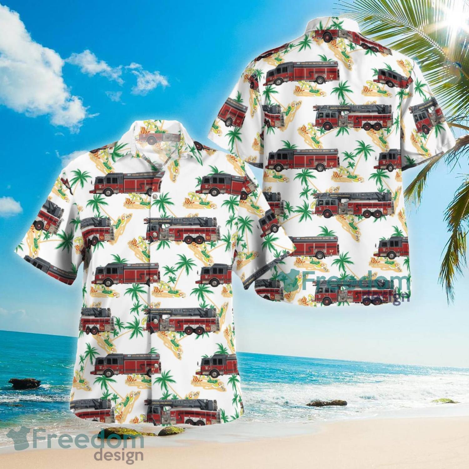 Zoneton Fire Protection District Shepherdsville Kentucky Summer Gift Aloha Hawaiian Shirt Product Photo 1