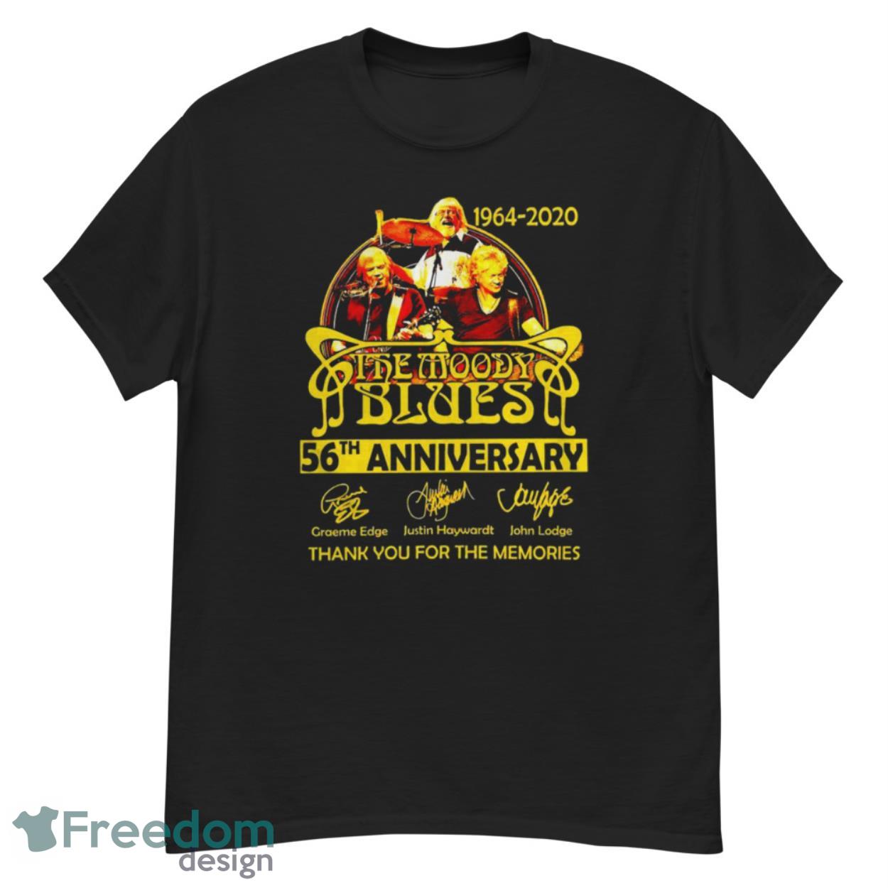1964 2020 The Moody Blues 56th Anniversary Thank You For The Memories Signatures Shirt - G500 Men’s Classic T-Shirt