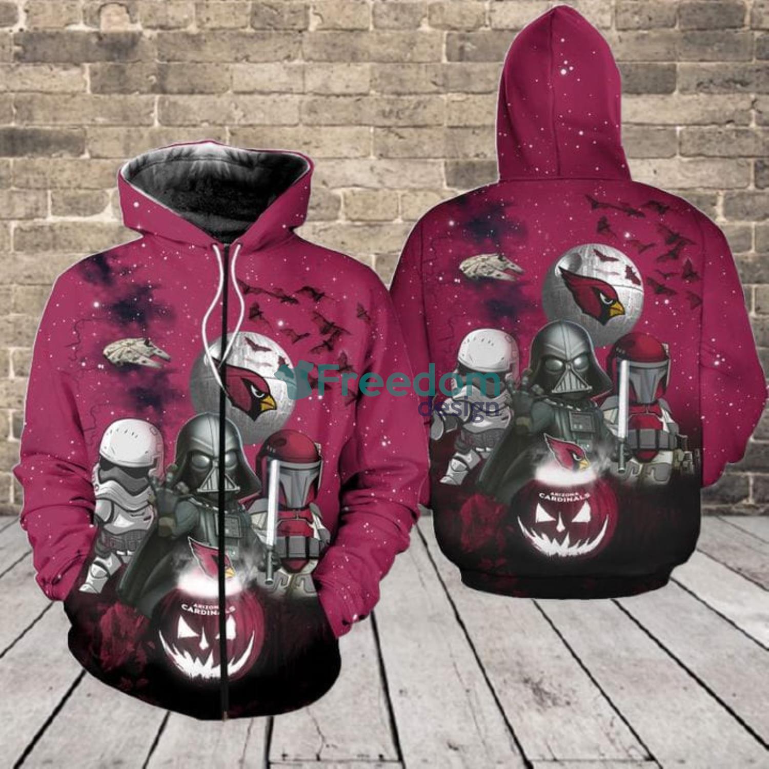 Arizona Cardinals Hoodies Full Over Print - Freedomdesign