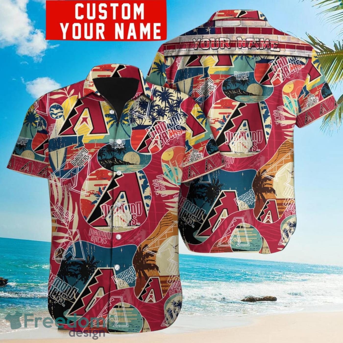 Arizona Diamondbacks MLB Custom Name Hawaiian Shirt Trending For Men Women